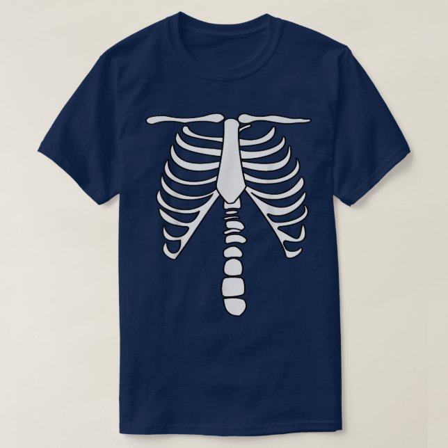 Camiseta Skeleton Ribcage  (Frente do Design)