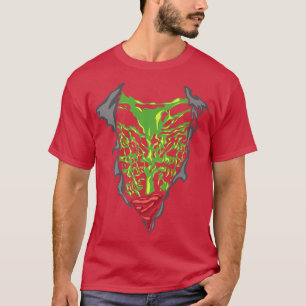 Camiseta Skeleton, Ribcage, Skeleton Ribes Ossos 