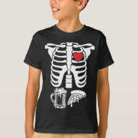 Skeleton Ribcage X Ray Maternity Pizza Halloween P