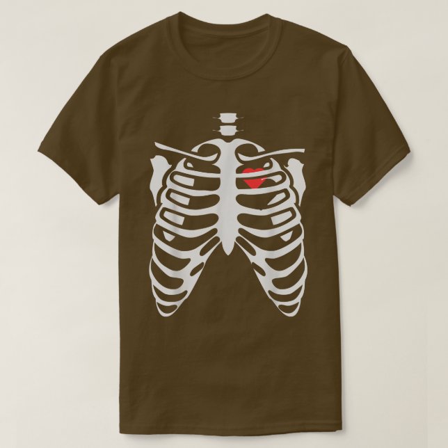 Camiseta Skeleton Ribes Engraçado Sarcástico Halloween (Frente do Design)