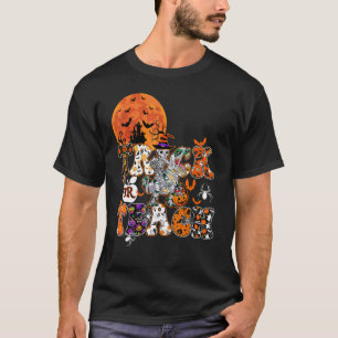 Camiseta Skeleton Riding Dino Trick Ou Ensina Hallowee Engr