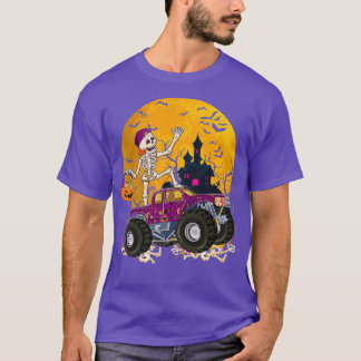Camiseta Skeleton Riding Monster Truck 2