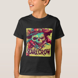 Camiseta Skeleton Scarecrow Costume Para Fazendeiros E Hall