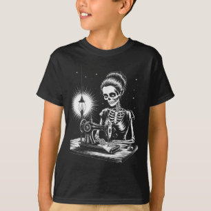 Camiseta Skeleton Sewer Quilter Funny Sewing Halloween