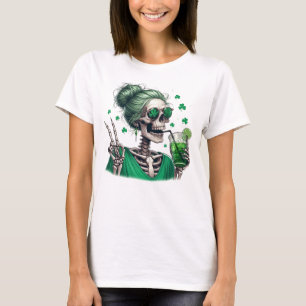 Camiseta Skeleton Shamrock Sip