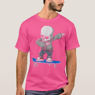 Camiseta Skeleton Skateboard Dabbing Skate Skeleton 