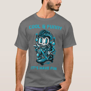 Camiseta Skeleton Skater Deixa-te divertir