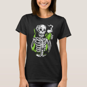 Camiseta Skeleton Skull Alienígena Café