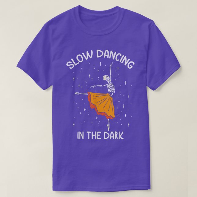 Camiseta Skeleton Slow Dancing in the Dark Balé Dancer Ba (Frente do Design)