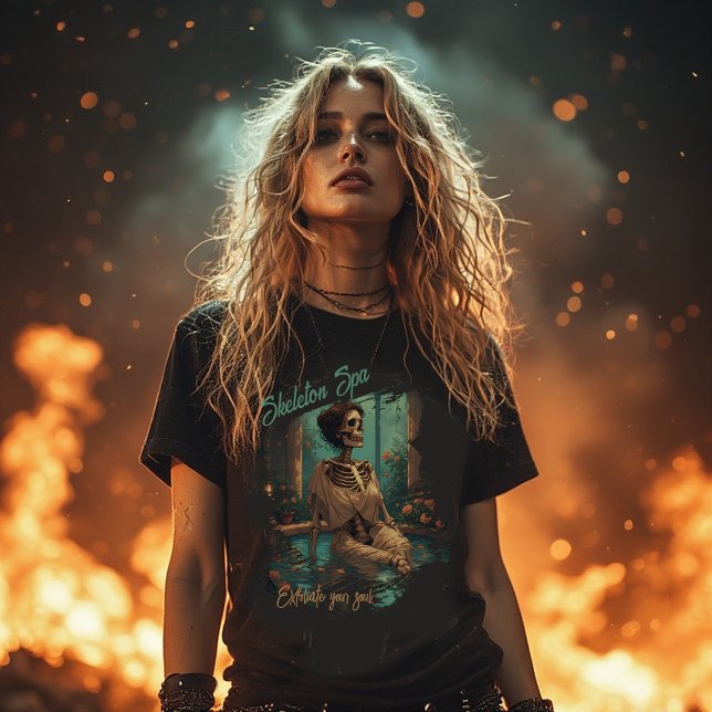 Camiseta Skeleton Spa – Exfoliate Your Soul | Funny (Criador carregado)