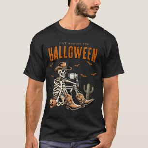 Camiseta Skeleton Spooky Vibe Summer só esperando