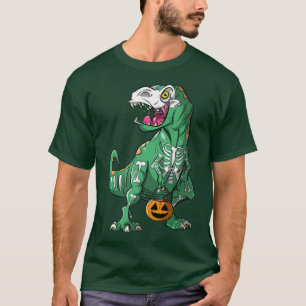 Camiseta Skeleton T Re Dinossaur Halloween