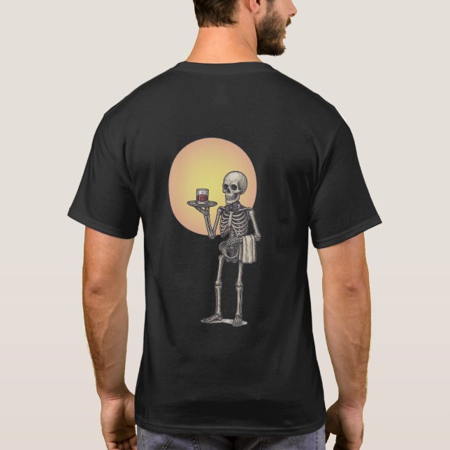 Camiseta Skeleton T-Shirt - Estilo Retro Quirky (Verso)