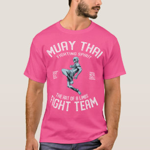 Camiseta Skeleton Tailandês Funny Muay Protegido Por Muay T