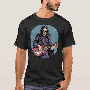 Camiseta Skeleton tocando violão