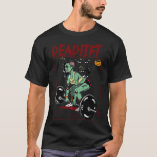 Camiseta Skeleton Weightlifter - Malhação de Trabalho do Cr