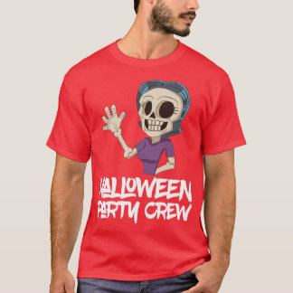 Camiseta Skeleton Woman Halloween Correspondendo Costume