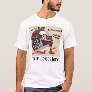 Camiseta Skeleton Writer Men's Tee
