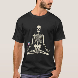 Camiseta Skeleton Yoga Transgender Flag Yogi Trans Pride Lg