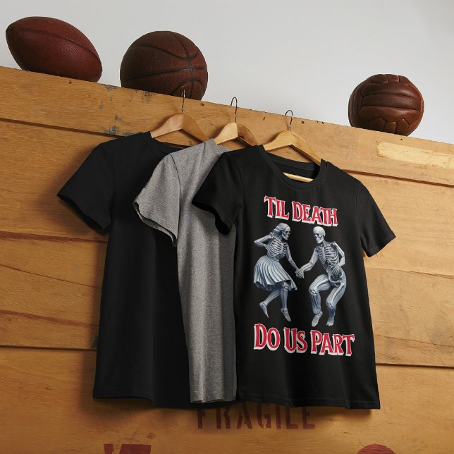 Camiseta Skeletons Andando Até A Morte Nos Partir (Criador carregado)