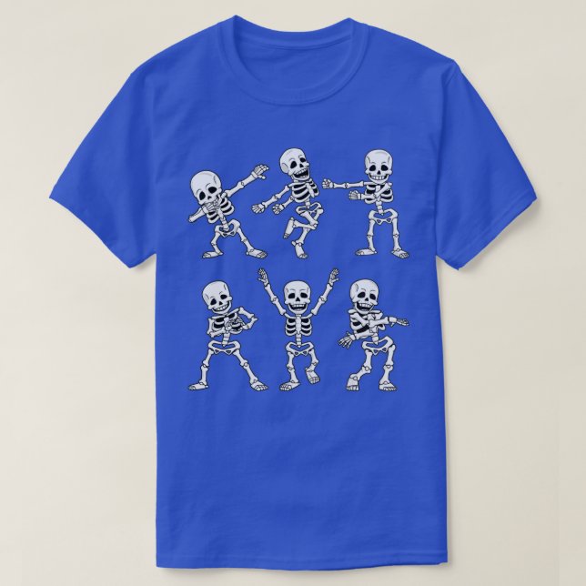 Camiseta Skeletons Dançantes Desafio Meninos Meninas H (Frente do Design)