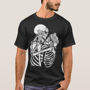 Camiseta Skeletons Lovers Goth Gothic Occult Soft Grunge Sk