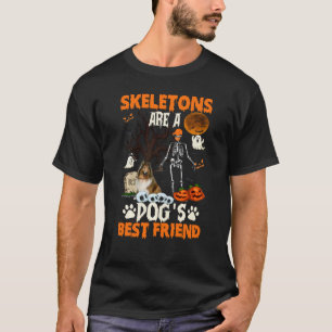 Camiseta Skeletons Shetland Sheepdog É Amigo Engraçado Hall
