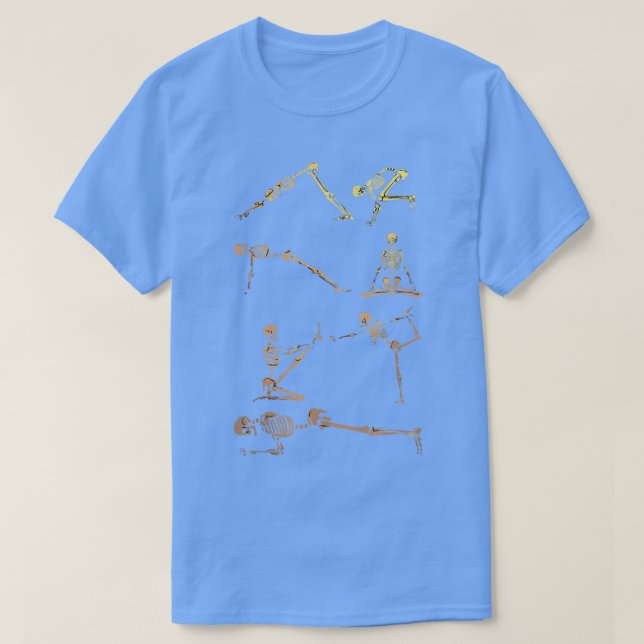 Camiseta Skeletons Statu Bone Stretchers Halloween Figurin (Frente do Design)