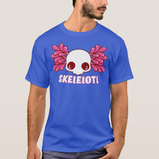 Camiseta Skelotl Funny Kawaii Skeleton Cute Aolotl 