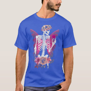Camiseta Skelstit Fairy Grunge Fairycore Flor Halloween C