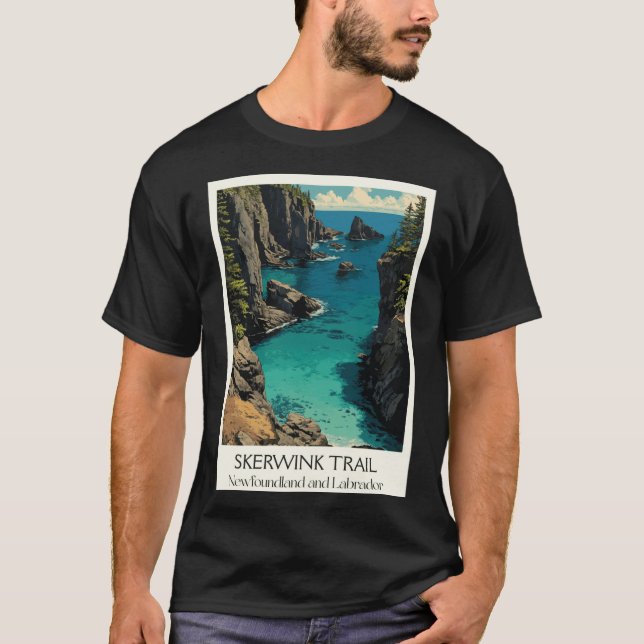 Camiseta Skerwinkrail Newfoundlandrinity Bay Coastal Hike A (Frente)