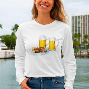Camiseta Skewers de churrasco e Cookout de Verão de Cerveja