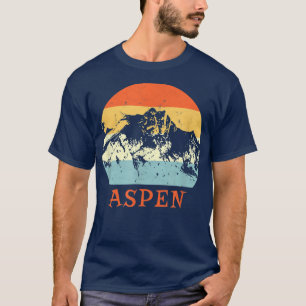 Camiseta Ski Aspen,Colorado Vintage Retro Snow Ski Vacage