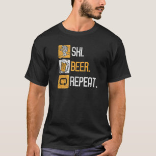 Camiseta Ski Beer Repete Inverno Esportes de Neve Alpina