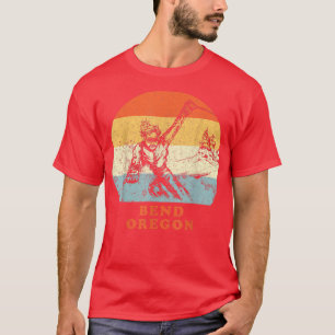 Camiseta Ski Bend, Oregon Vintage Retro Vintage Snow Sking