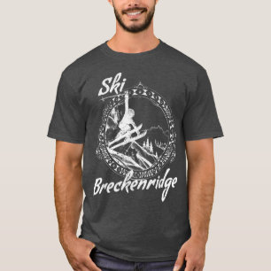 Camiseta Ski Breckenridge,Colorado Vintage Retro Snow Ski V