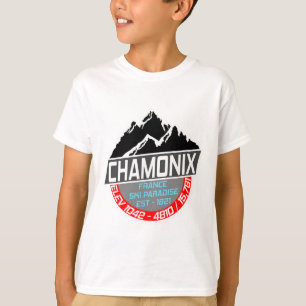 Camiseta Ski Chamonix T Shirt Mont Blanc France Para