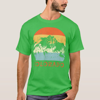Camiseta Ski Colorado Vintage Retro Snow Ski Vacage