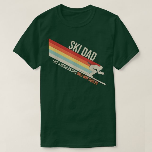 Camiseta Ski Dad Funny Skiing Winter  (Frente do Design)