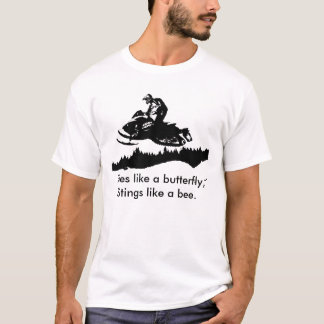 Camiseta ski-doo-bkg.ai, moscas como uma borboleta,