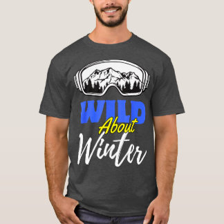 Camiseta Ski Goggles Mountain Snow Sobre Esportes De Invern