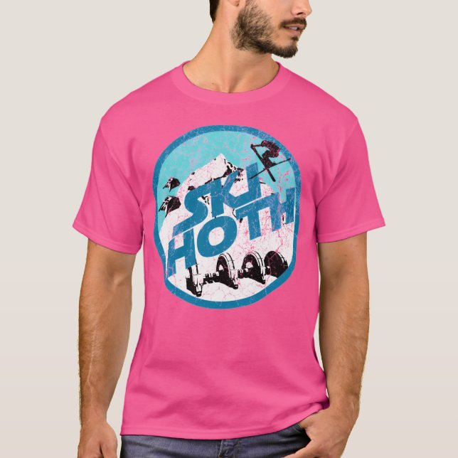 Camiseta Ski Hoth - Esqui Azul (Frente)