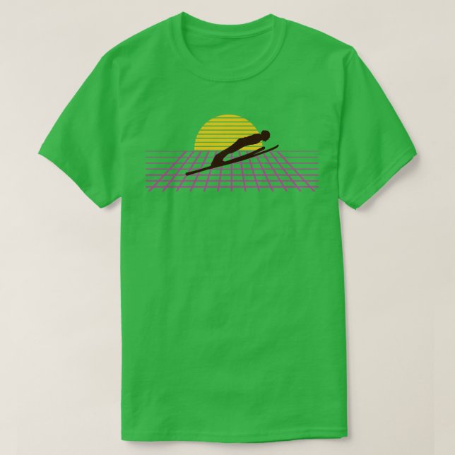 Camiseta Ski Jumper Ski Jumping (Frente do Design)