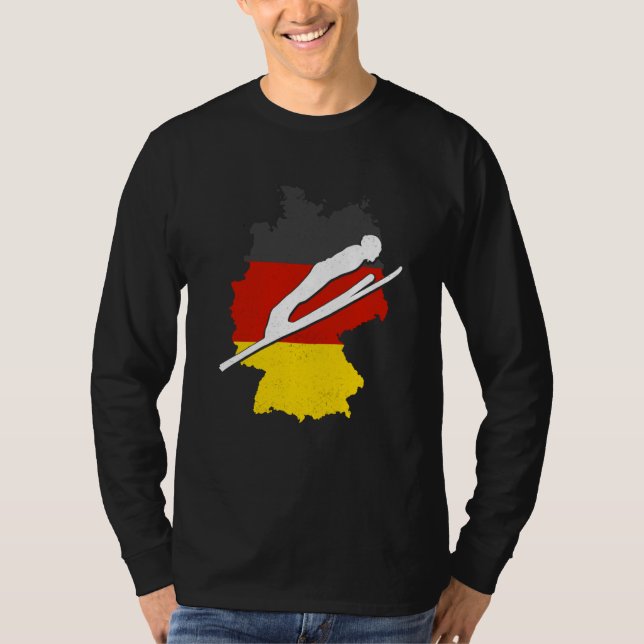 Camiseta ski jumping germany ski flying winter sports ski j (Frente)