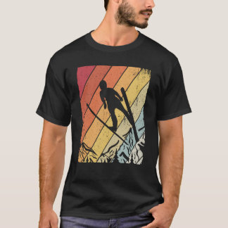 Camiseta Ski jumping retro ski flying winter sports ski jum