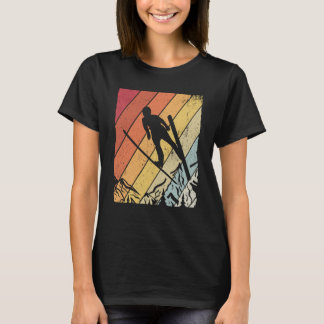 Camiseta Ski jumping retro ski flying winter sports ski jum