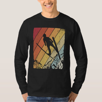 Camiseta Ski jumping retro ski flying winter sports ski jum