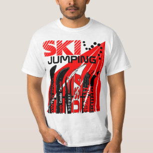 Camiseta Ski Jumping Winter Sport Snowblade T Shirt