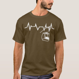 Camiseta Ski Lift Heartbeat Skier