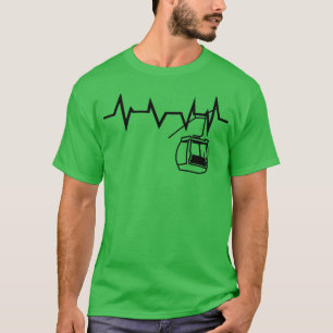 Camiseta Ski Lift Heartbeat Skier 1